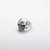 Silver Gothic Skull Ring