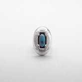 Silver Ray Turquoise Ring