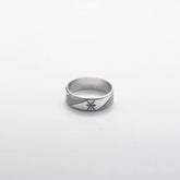 Silver Etched Ring