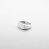 Silver Plain Signet Ring