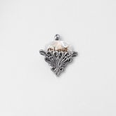 Silver Guitar Pick Holder Pendant