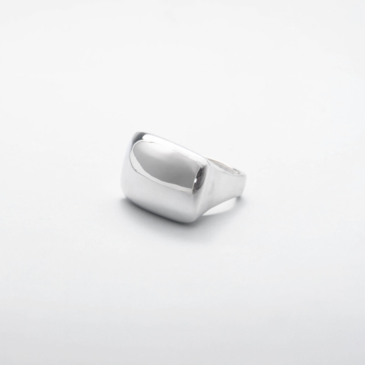 Silver Dome Signet Ring