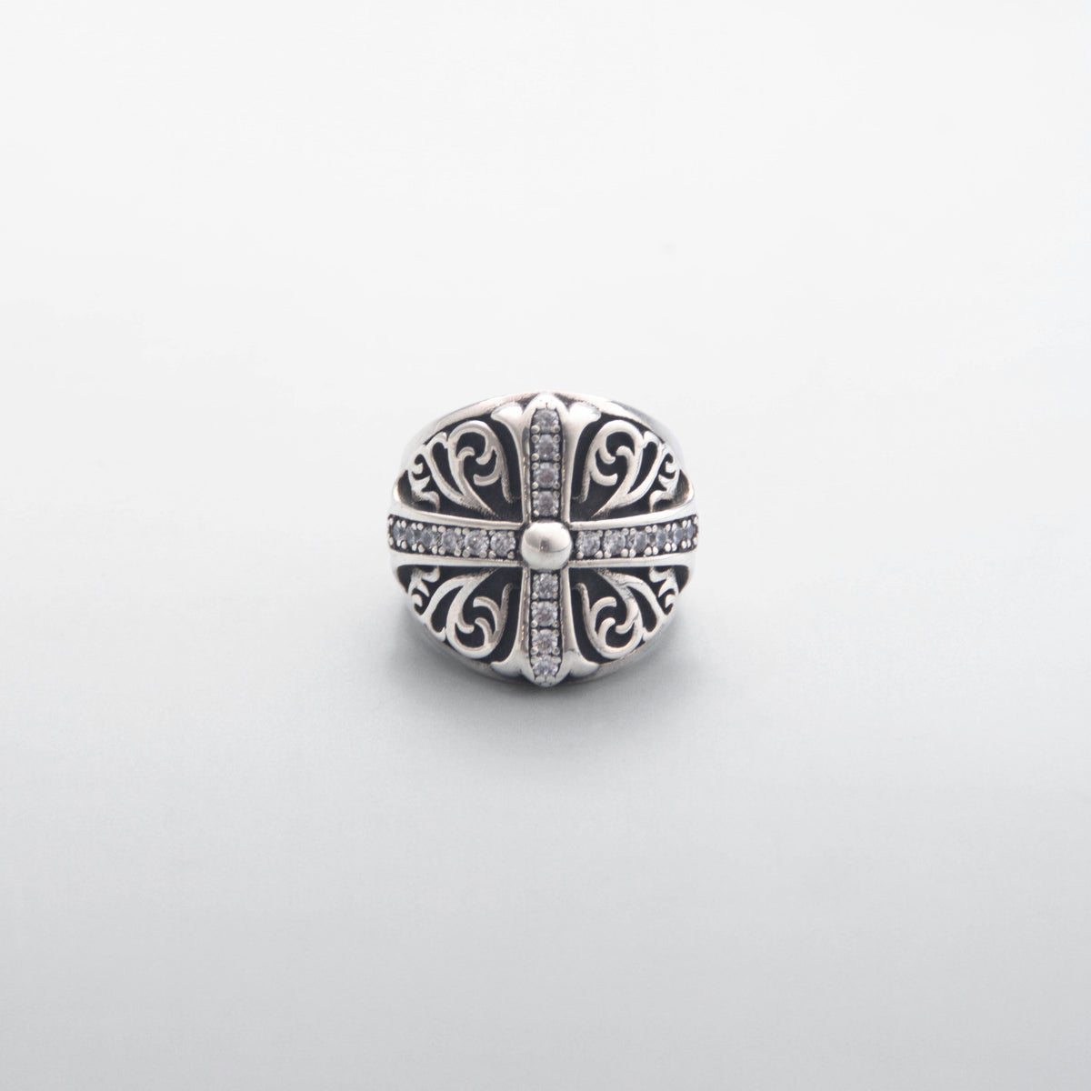 Silver Heart Keeper Ring