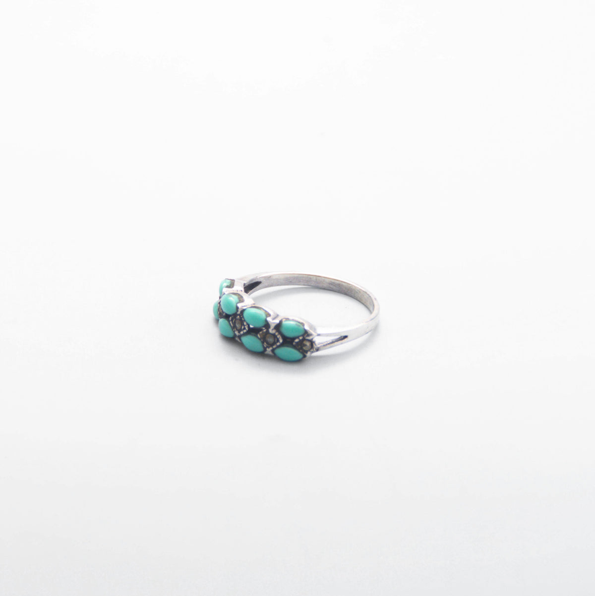 Silver Zuni Turquoise Ring