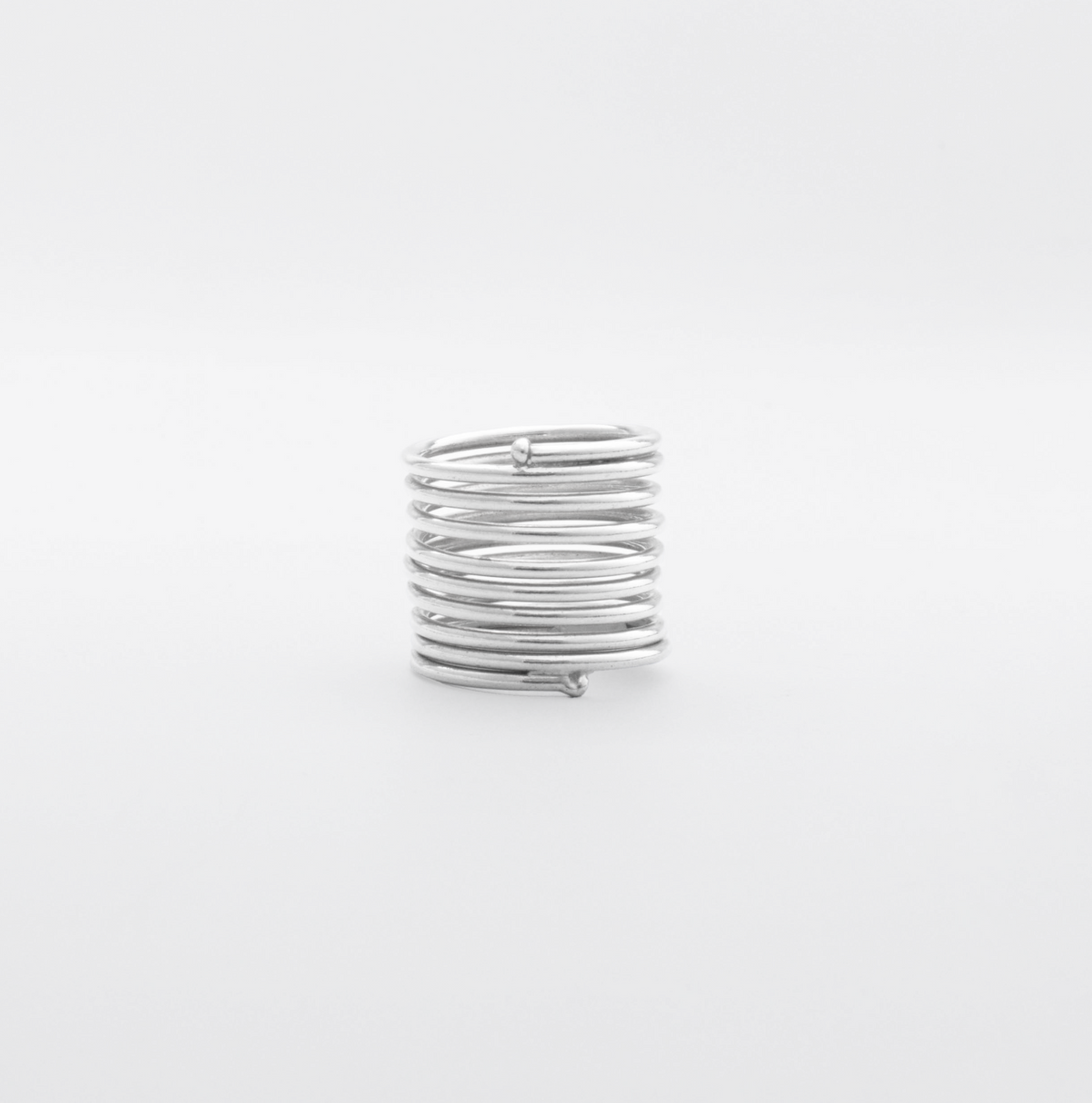 Silver Coiled Ring