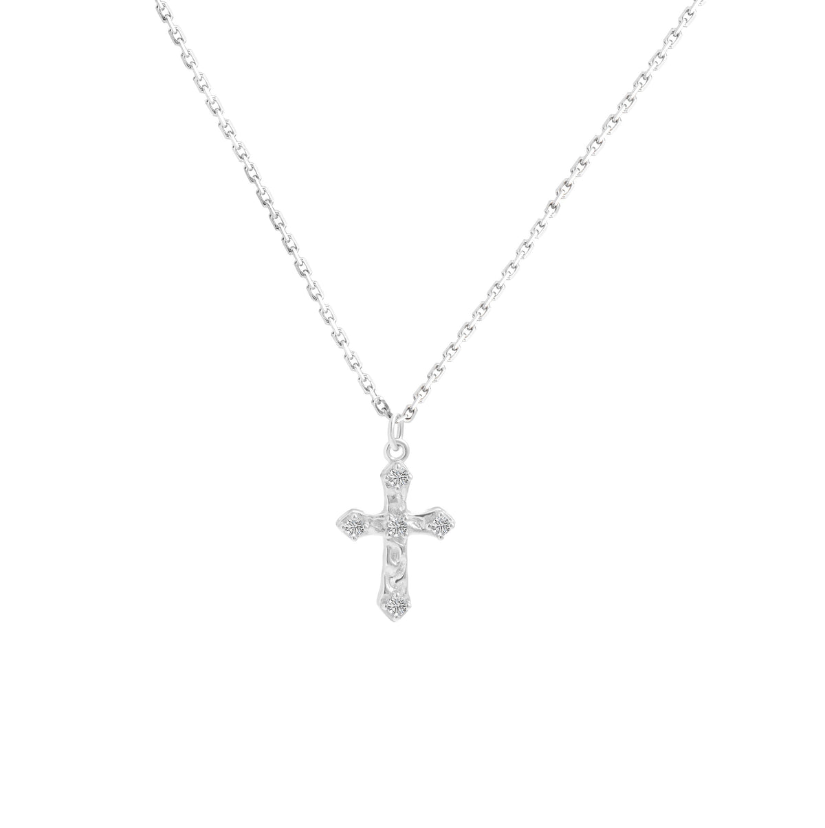 Silver Eterna Cross Necklace