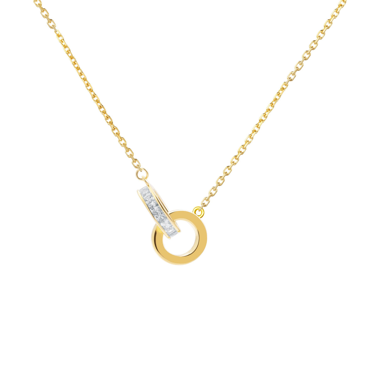 Gold Halo Loop Necklace